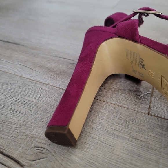 BRASH Suade Magenta Fusia Purple PinkPlatform Heels US8.5 - Picture 5 of 13